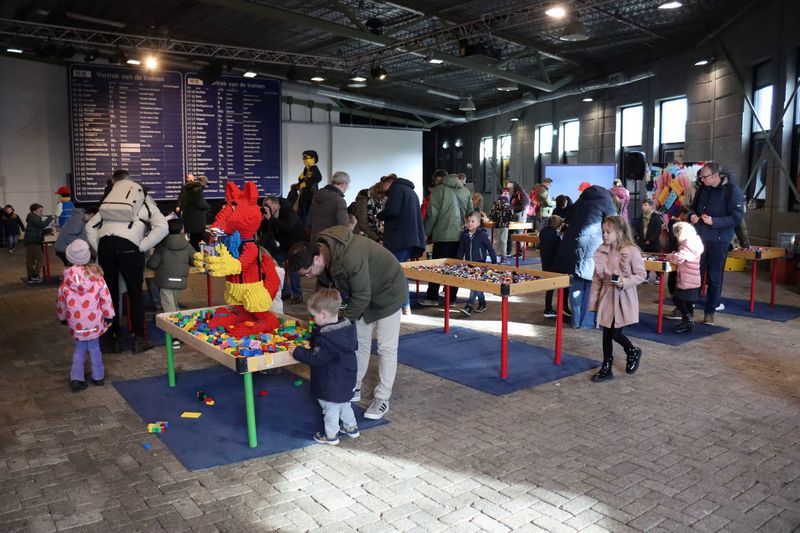 LEGO bouwen in het Spoorwegmuseum in de voorjaarsvakantie
